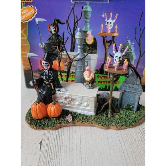 Lemax Grim Reaper Waits patiently spooky town Village accessory 2005 - Picture 2 of 8